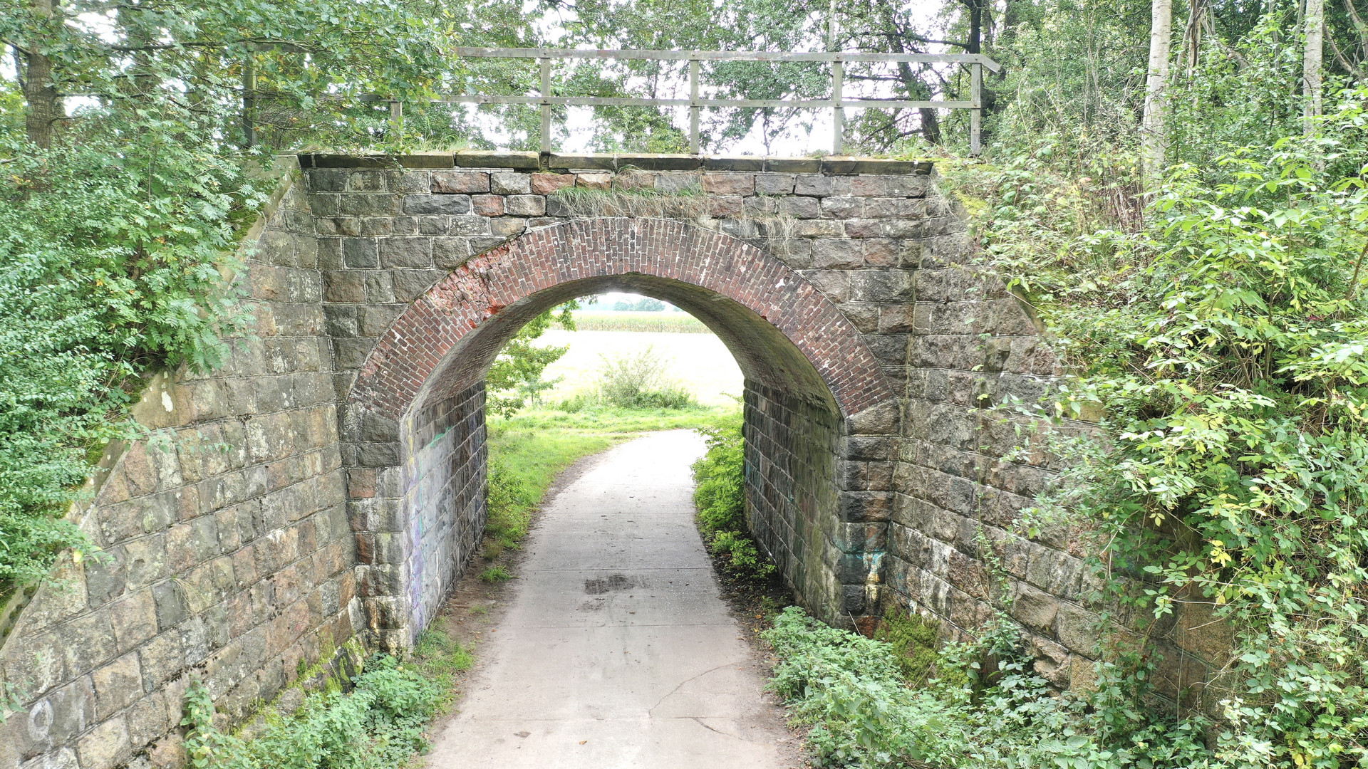 Alte Eisenbahnbrücke zwischen Marxen und Brakel