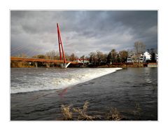 Alte Elbe mit Wasserfall