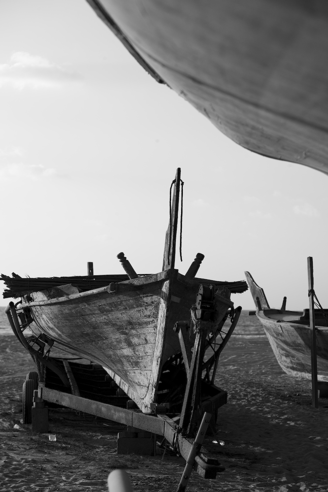 alte Fischerboote am Jumeirah Beach