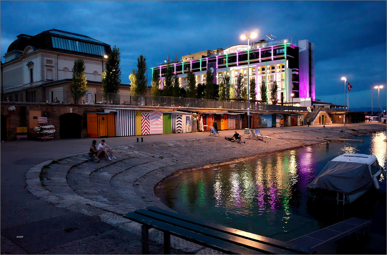 Alte Fischerhütten am Lac de Neuchâtel