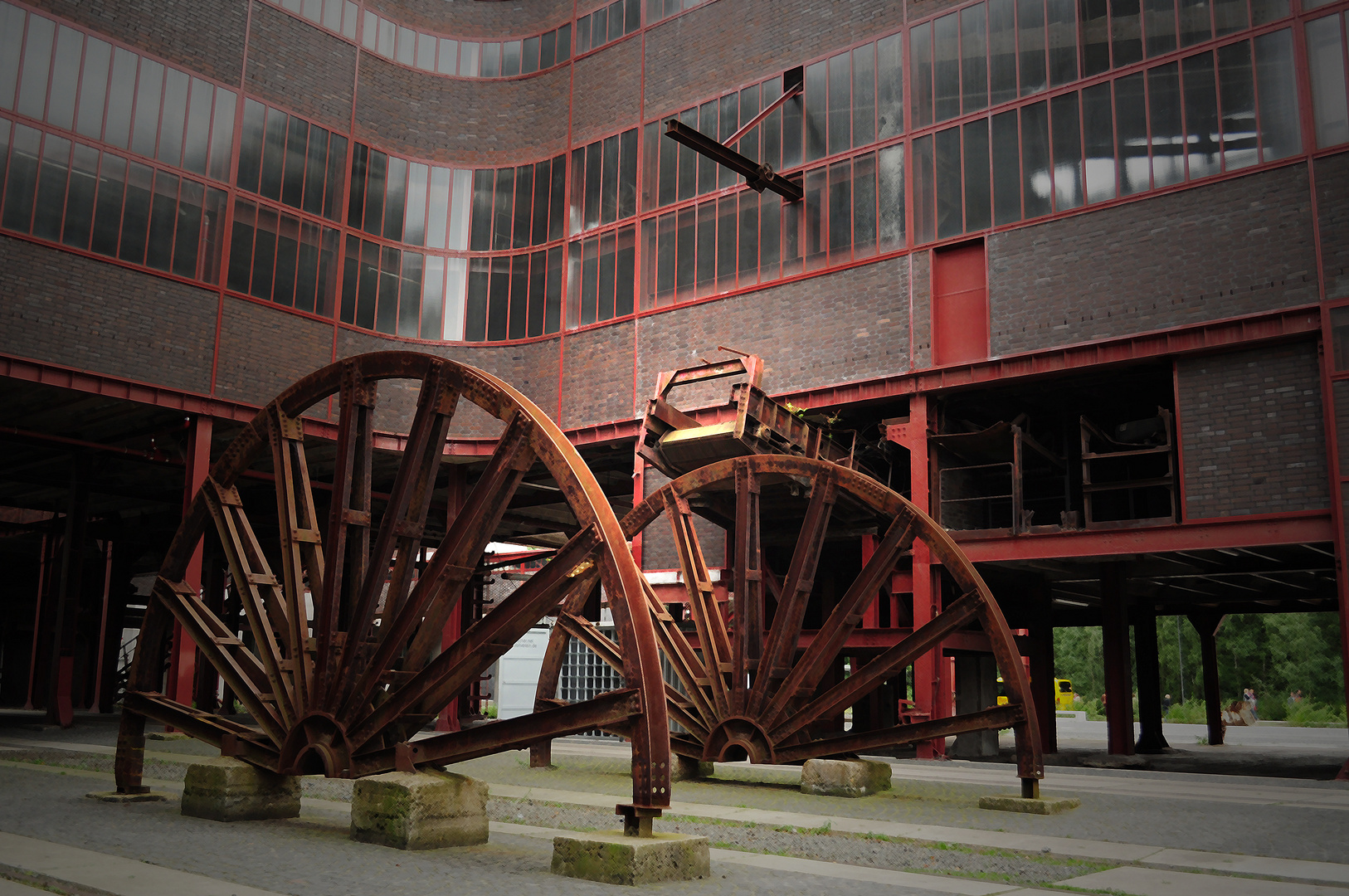 Alte Förderräder vom Essen Zollverein