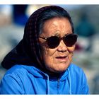 Alte Frau in Ilulissat