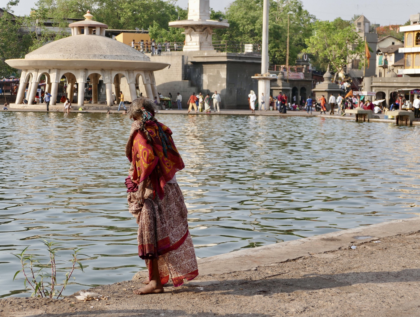 Alte Frau in Nashik / Indien (2)