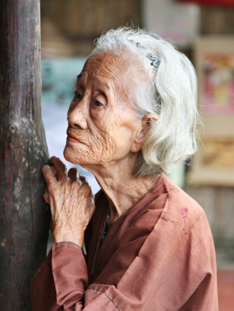 alte Frau in Vietnam