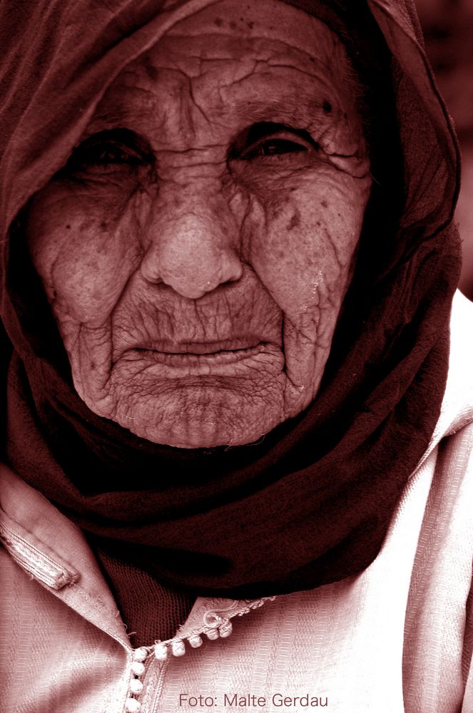 Alte Frau Marokko