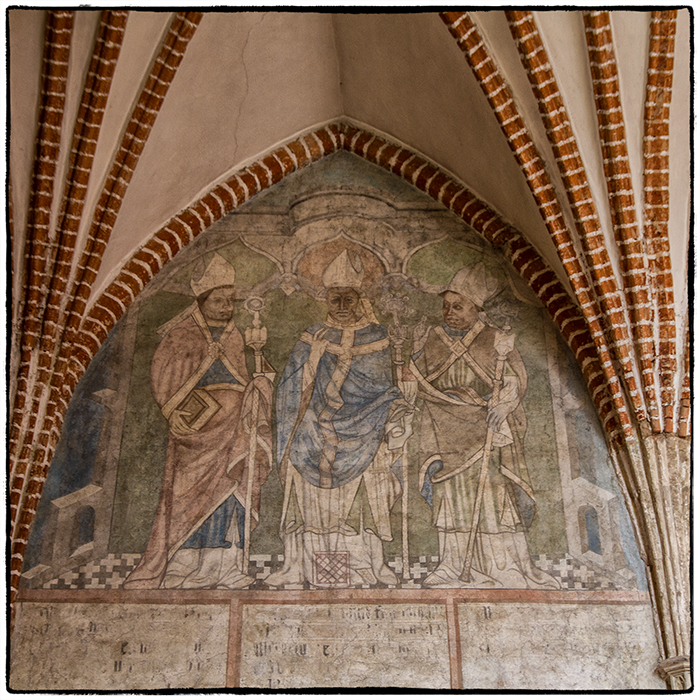 Alte Fresken in der Bischofsburg Lidzbarl Warminski (1)