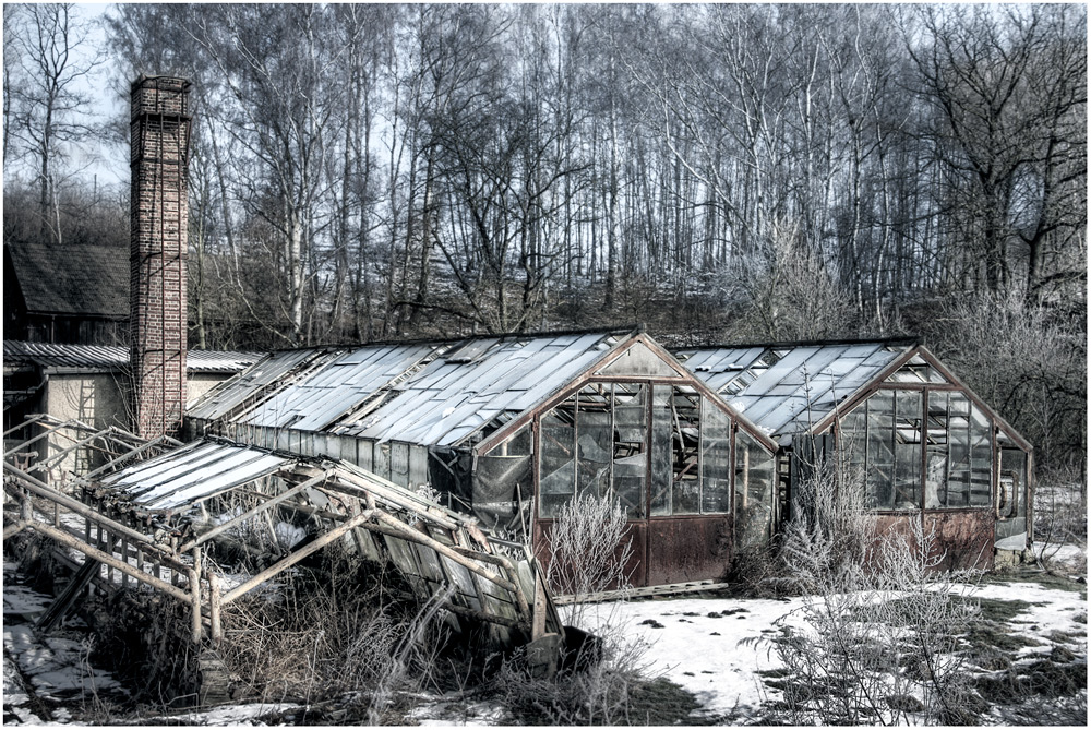 alte Gärtnerei Foto & Bild archiv, a r c h i v aktuell, verlassene