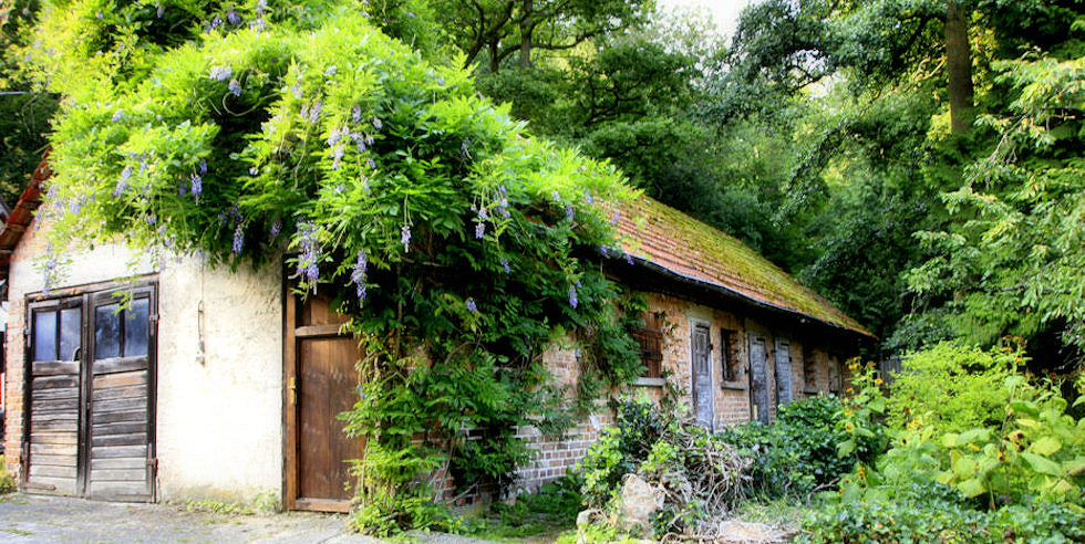 Alte Garage auf dem Forellengut