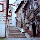 Alte Gasse in Cesky Krumlov 1992