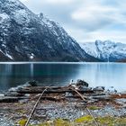 Alte Gleise in den Fjord