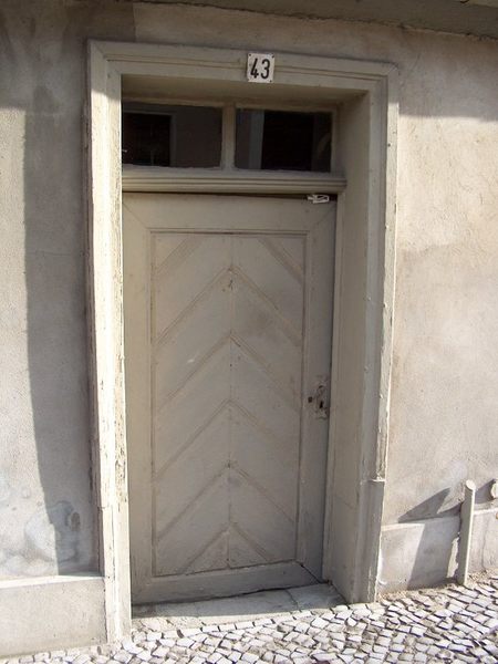 alte hängende Tür
