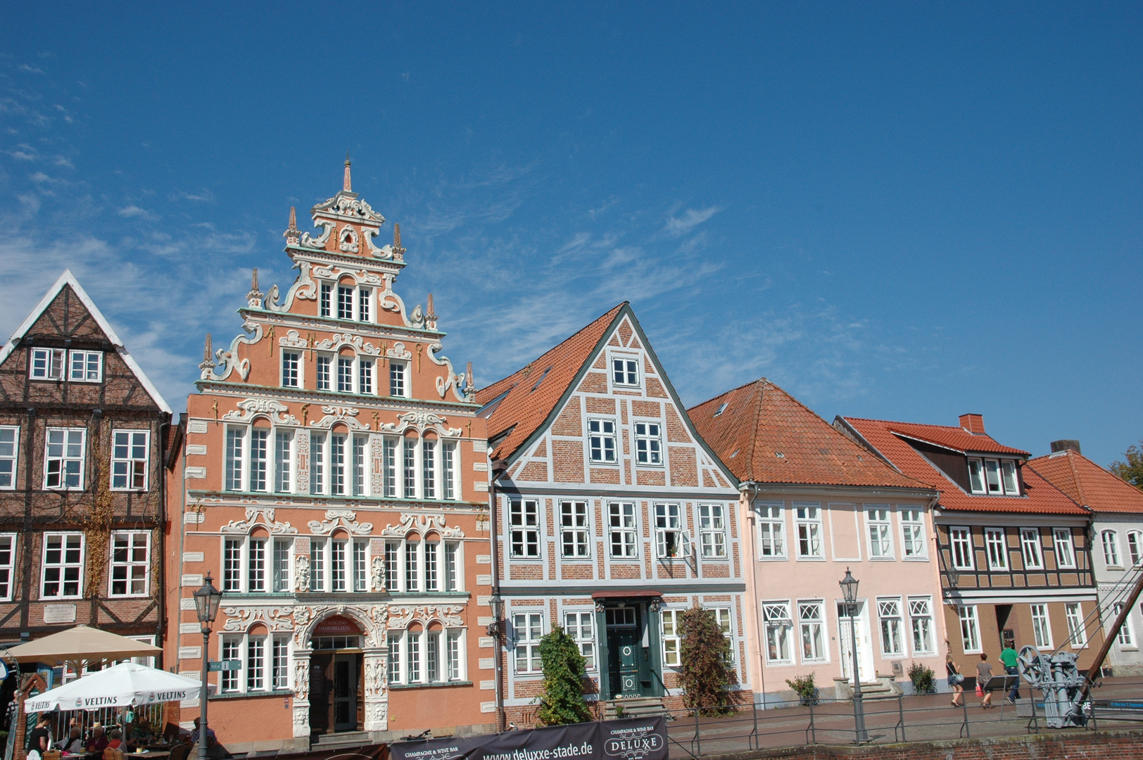 Alte Häuser am Wasser West, Stade