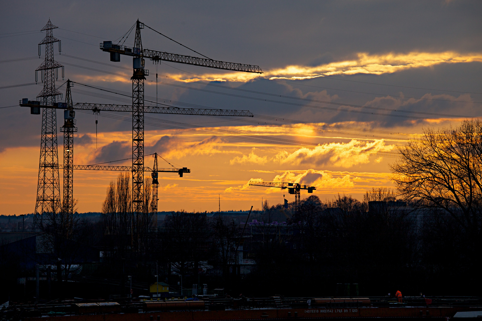 Alte Harburger Elbbrücke - Blick Richtung Süden