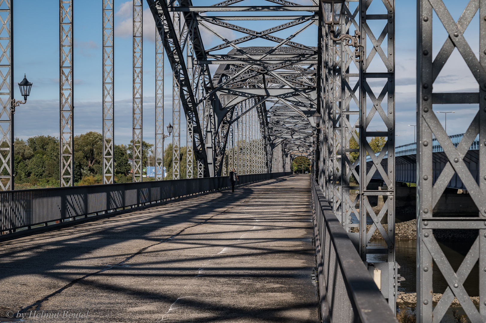 Alte Harburger Elbbrücke - Blickrichtung Wilhelmsburg