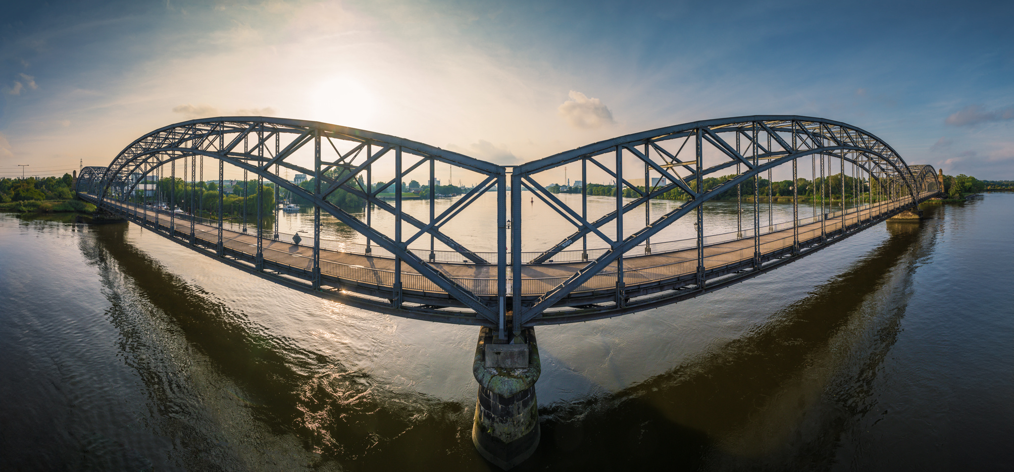 alte Harburger Elbbrücke // Panorama