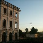 Alte Haus beim Sonnenaufgang