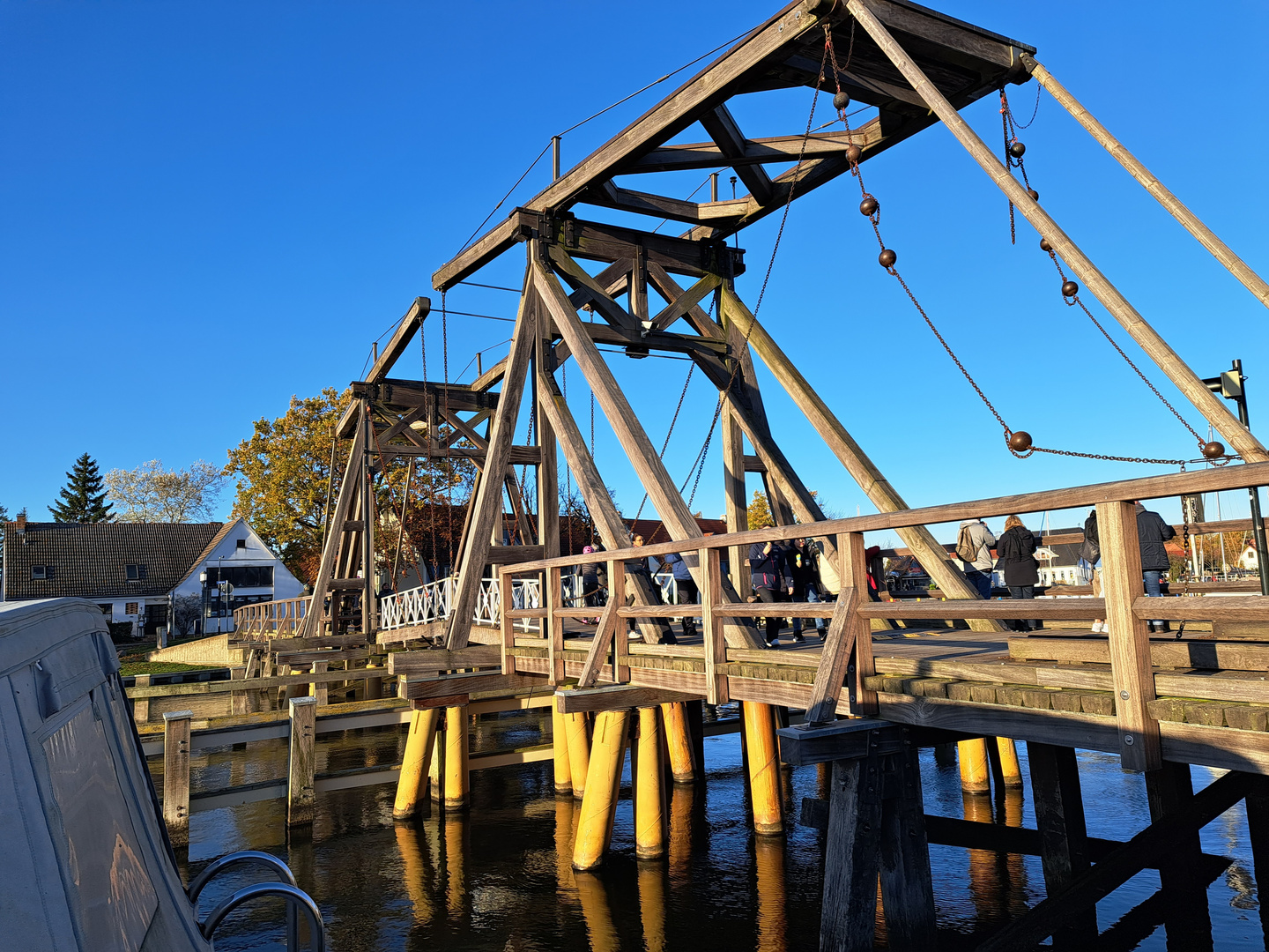 Alte Hebebrücke in Wieck