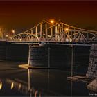 Alte historische Drehbrücke Krefeld Hafen ....