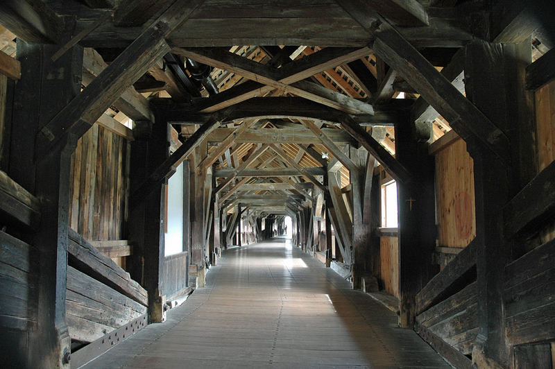 Alte Holzbrücke in Bad Säckingen
