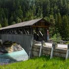 alte Holzbrücke in Sur-En / Graubünden (Schweiz)