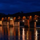 Alte Holzbrücke über den Rhein