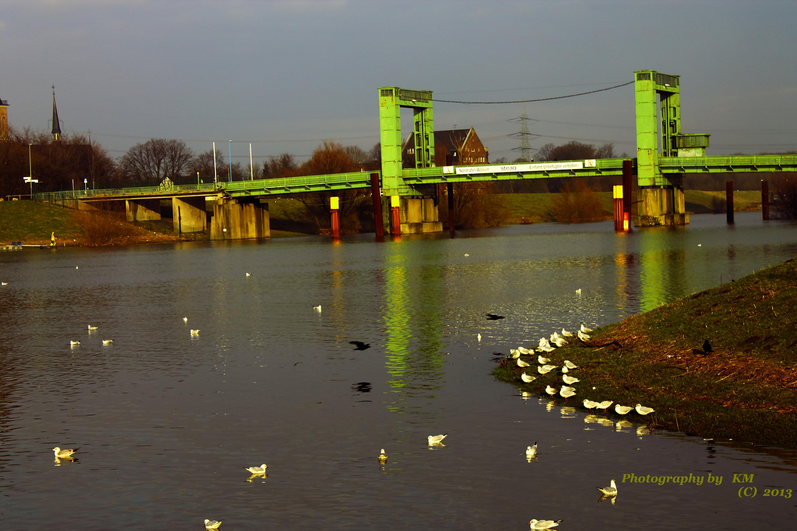 Alte Hubbrücke bei Walsum