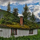 Alte Hütte aus Holz 