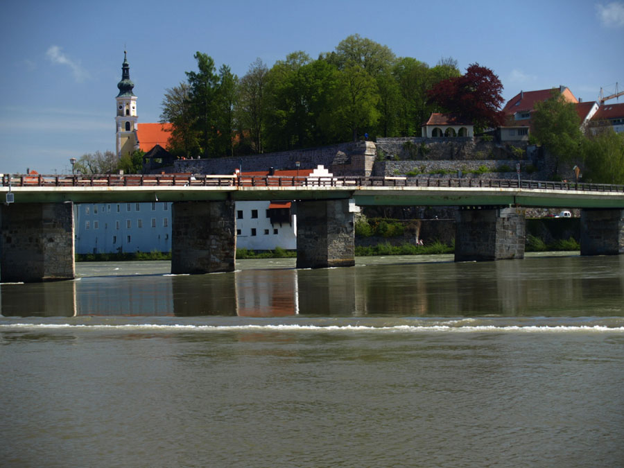 alte Inn Brücke in Schärding