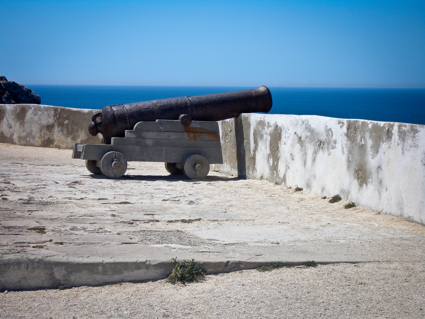 Alte Kanone auf Festung