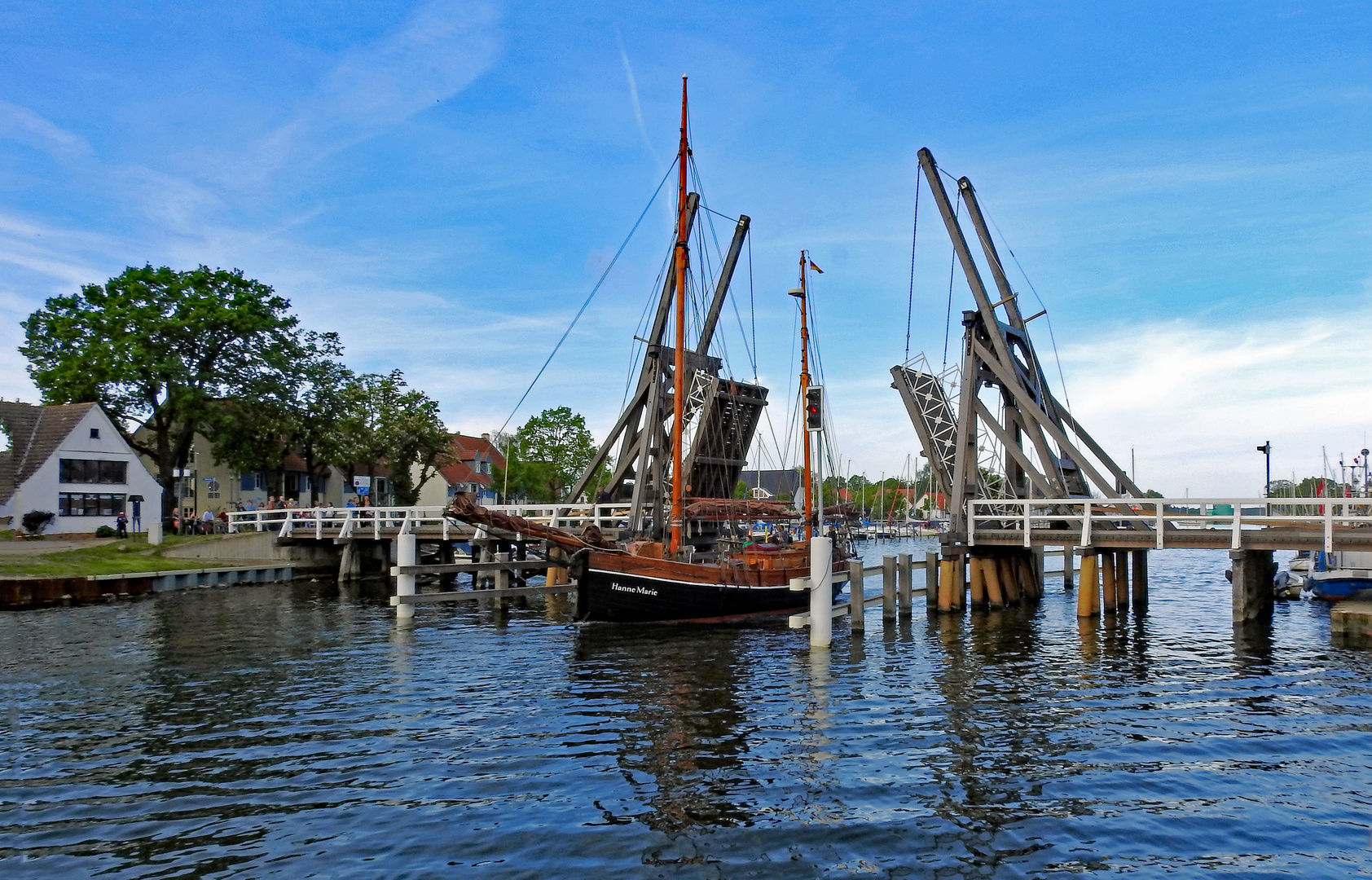 (alte) Klappbrücke in Greifswald Wieck