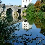 Alte Lahnbrücke in Limburg mit Brückenturm