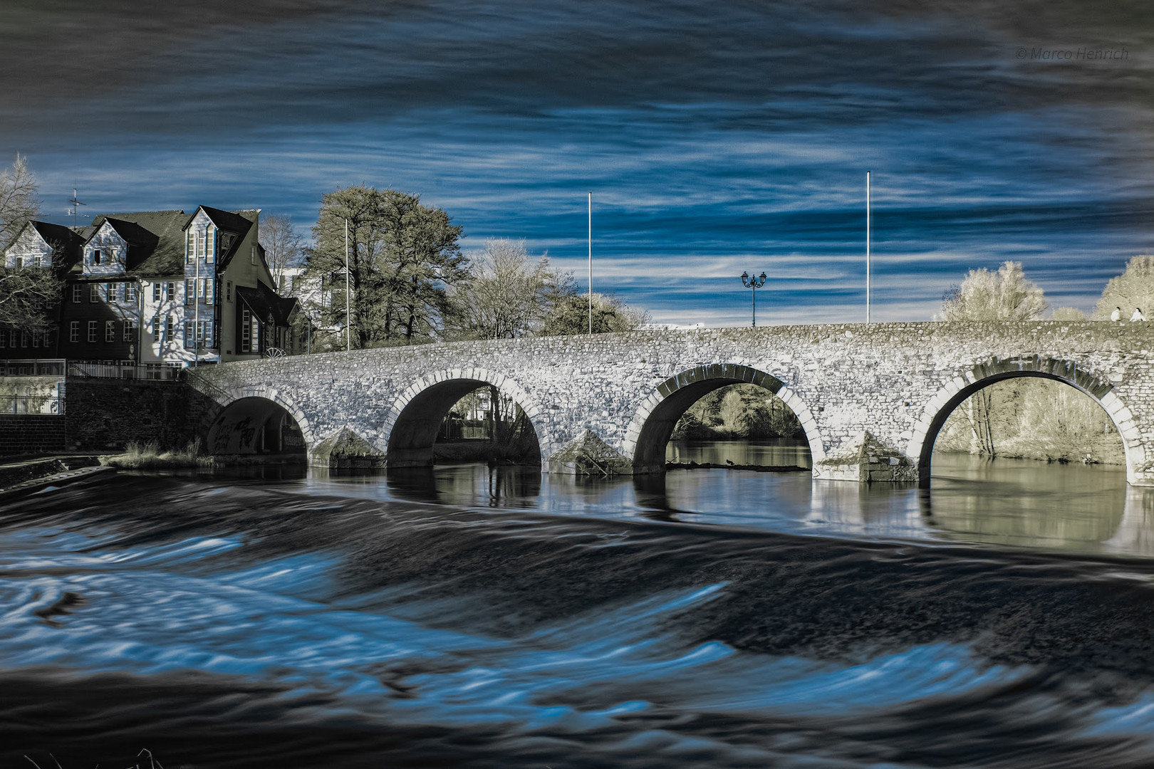 Alte Lahnbrücke infrarot