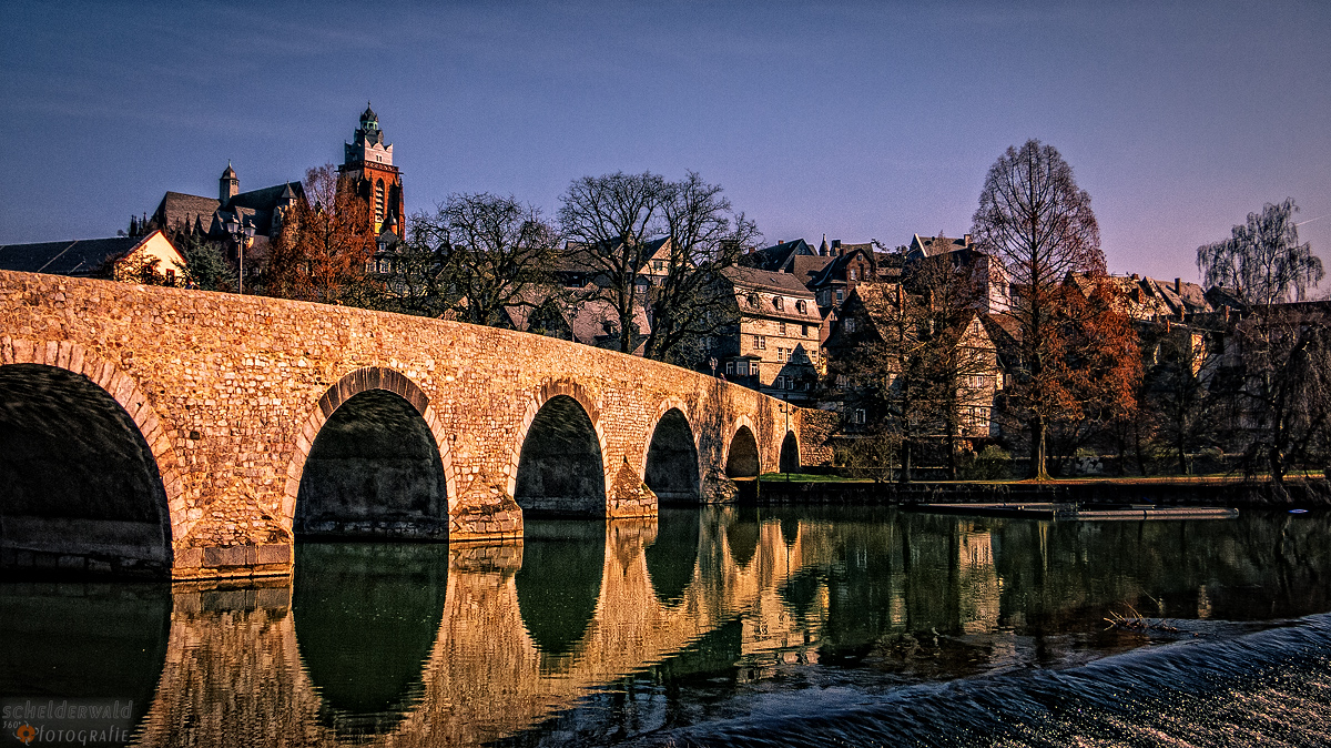 Alte Lahnbrücke und Dom Wetzlar