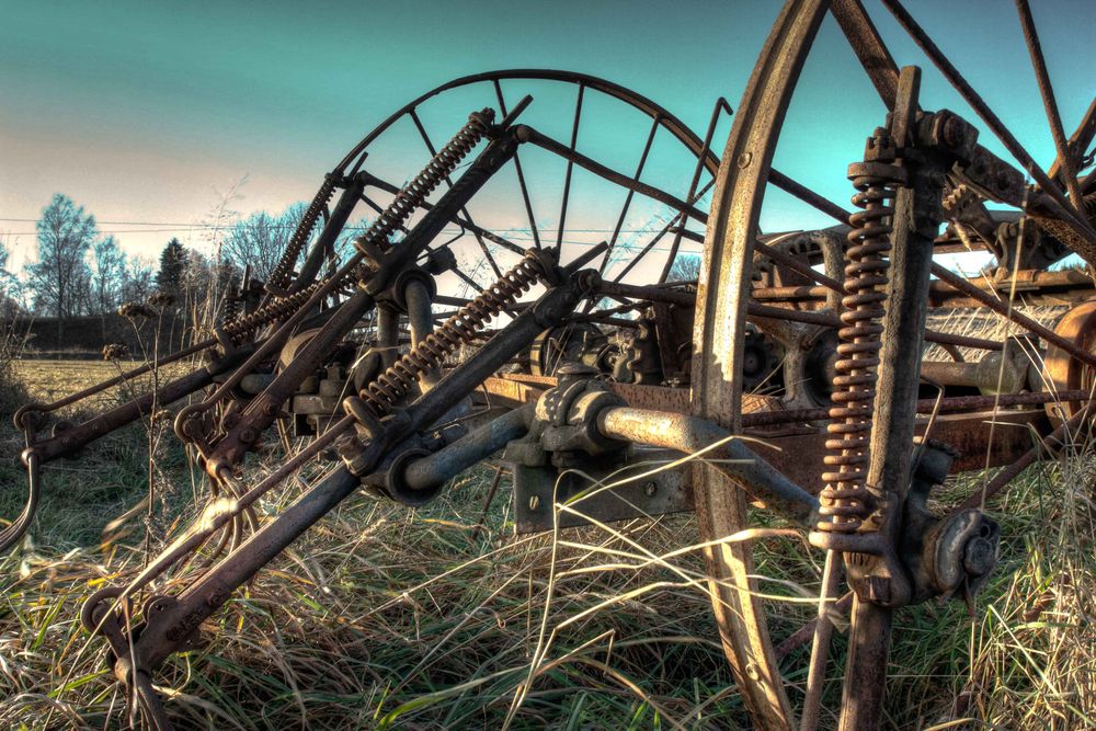 alte Landmaschine-HDR