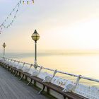 alte Landungsbrücke und sehr weiches Licht