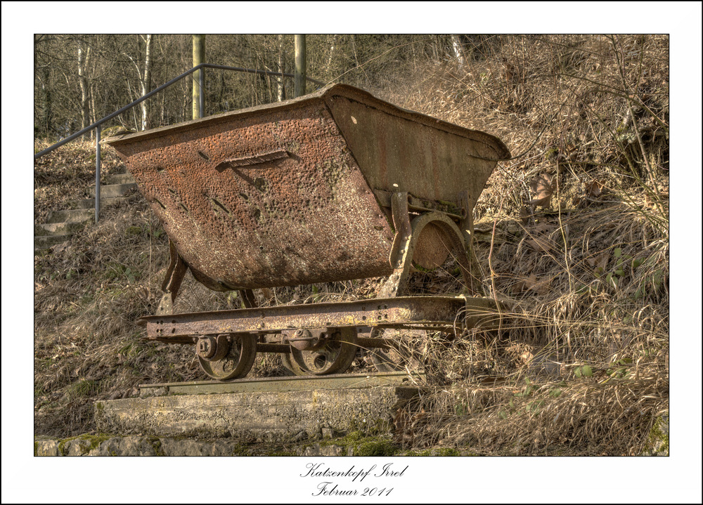 Alte Lore am Panzerwerk "Katzenkopf" (Westwall)