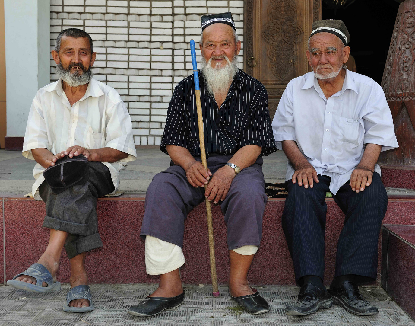 Alte Männer in Shaxrisabz