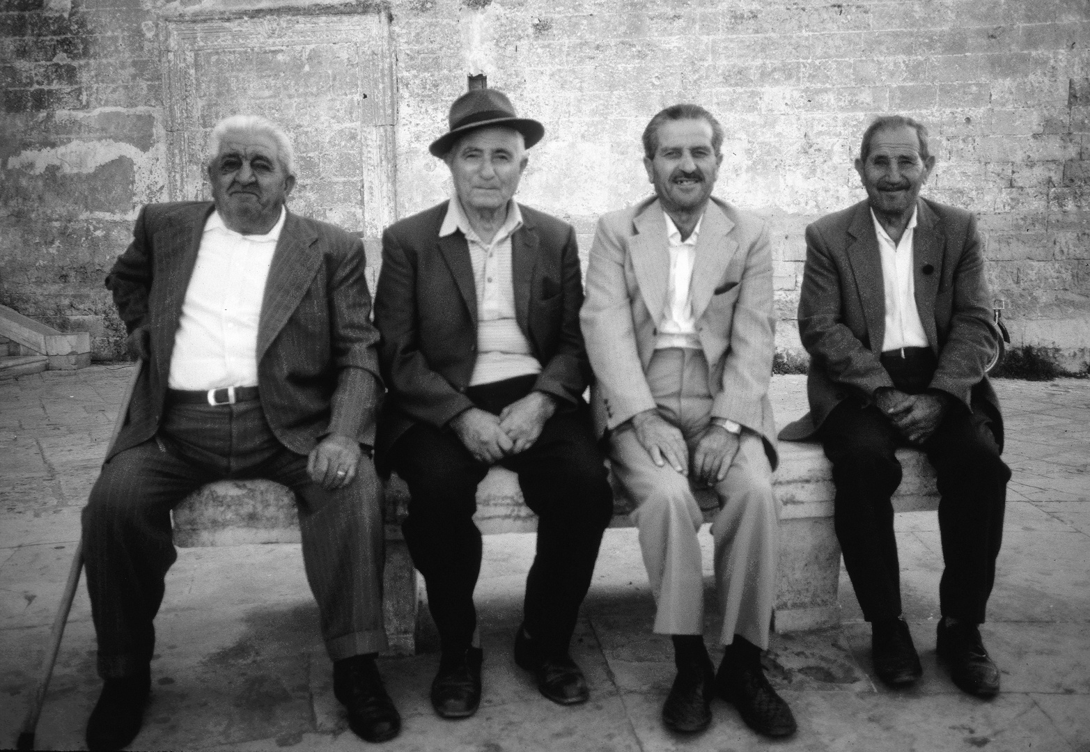 Alte Männer von Matera, Basilicata, Italien