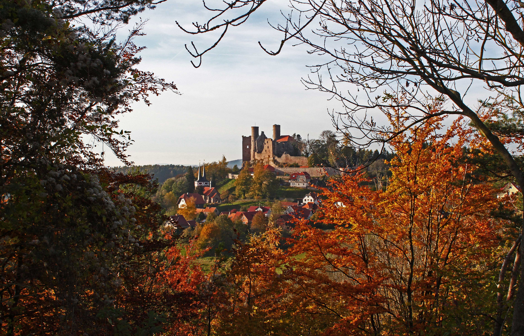 Alte Mauern in Farbe gesetzt.