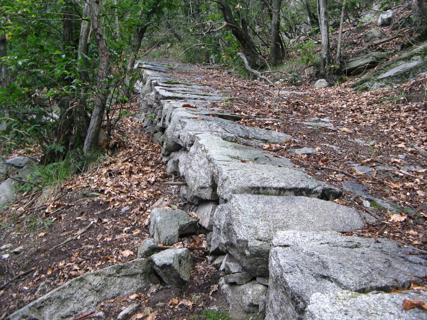 Alte Millitärstraße auf dem Mont'Orfano am Lago Maggiore