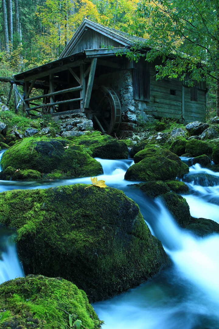 alte Mühle am Gollinger Wasserfall 2