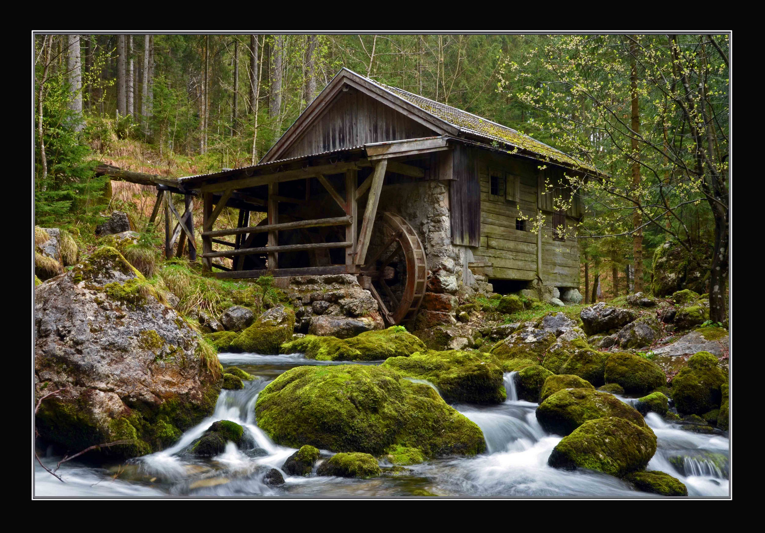 Alte Mühle am Gollinger Wasserfall Foto & Bild | architektur, ländliche