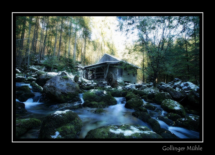 Alte Mühle am Gollinger Wasserfall, Nähe Berchtesgaden