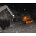Alte Mühle im Schneetreiben