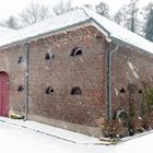 Alte Mühle im Schneetreiben