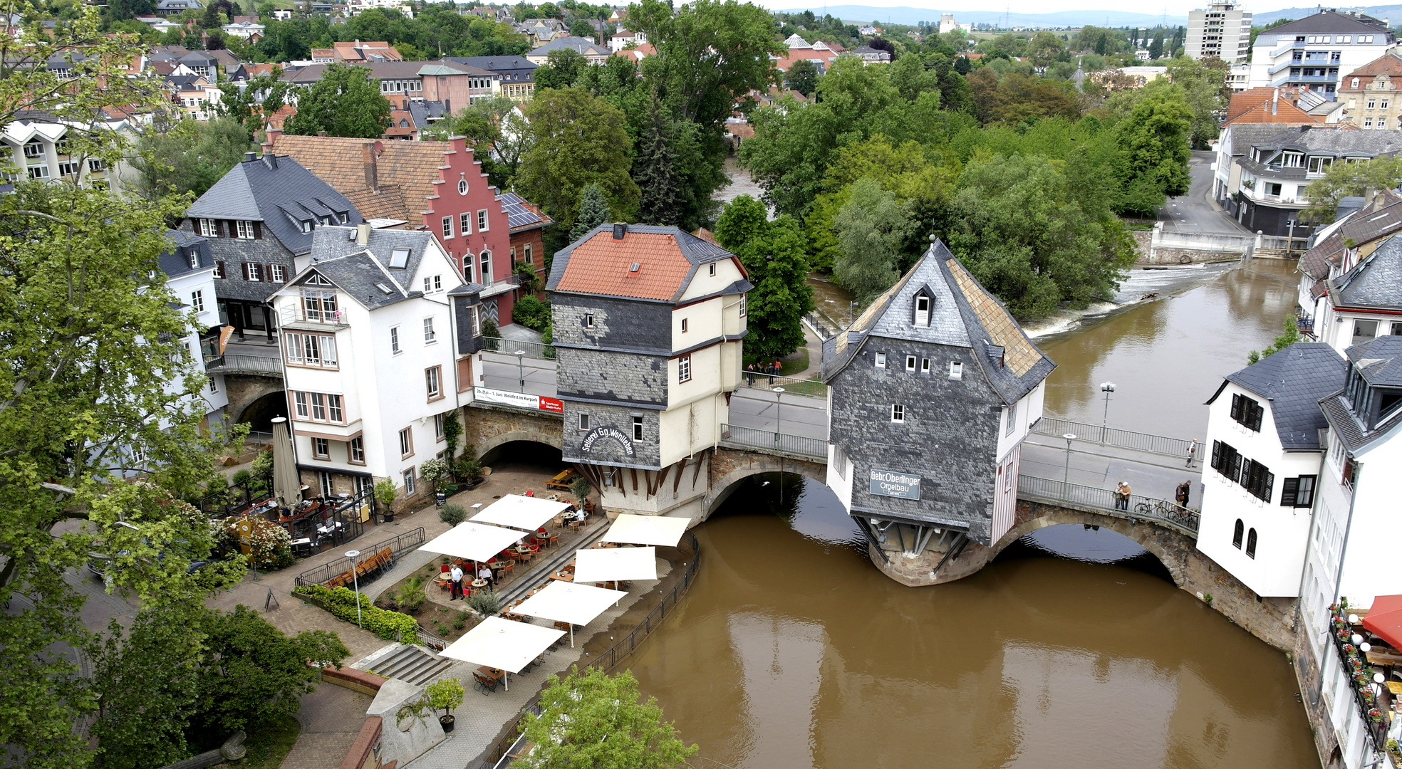 Alte Nahebrücke, Bad Kreuznach, Rheinland-Pfalz, Deutschland.