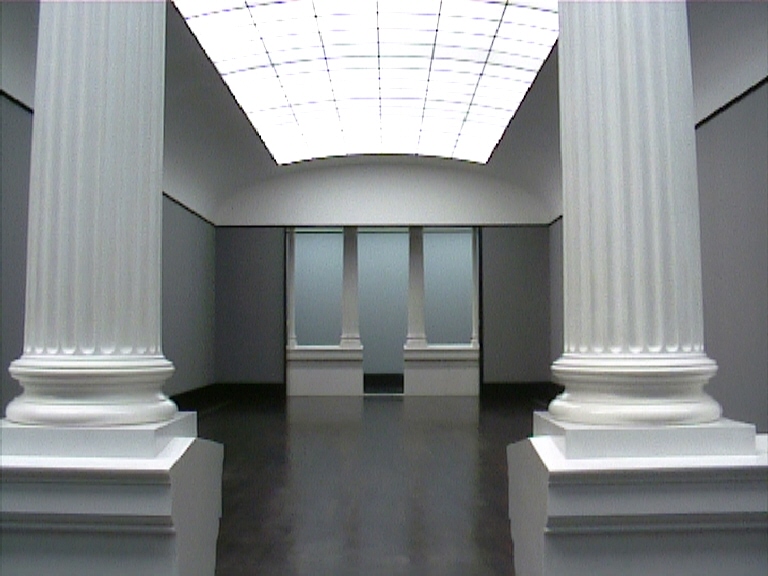 Alte Nationalgalerie Berlin nach der Renovierung - der erste Blick am 1.7.2001