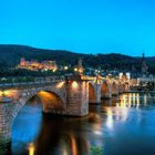 Alte Neckarbrücke bei Dämmerung 2