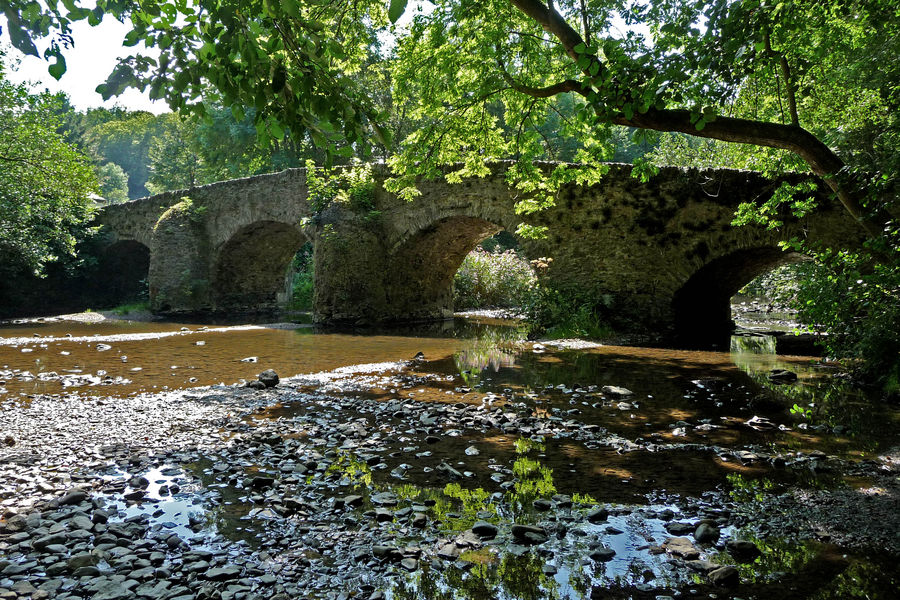 Alte Nister-Brücke bei Abtei Marienstatt / Westerwald