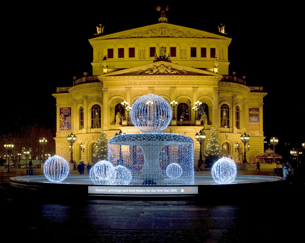 Oper Frankfurt Weihnachten 2022 Alte Oper Frankfurt Foto & Bild architektur, architektur bei nacht